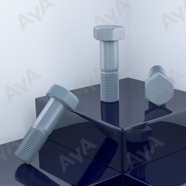 Black Oxide Hex Bolts .